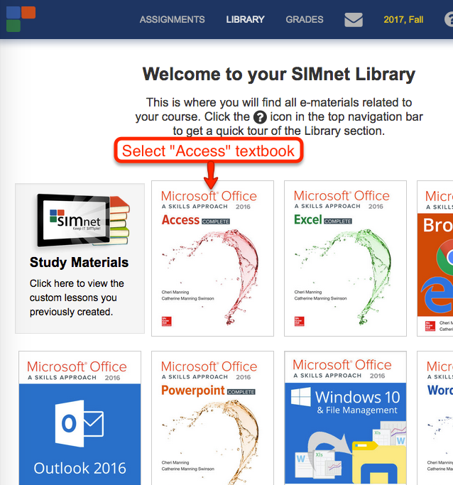 Select Access textbook