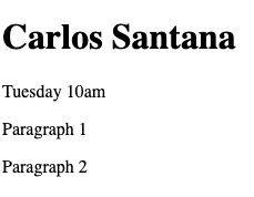 paragraph tags