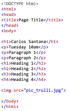 Add image tag to HTML document.