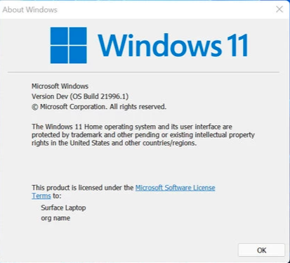 Windows 11 Info