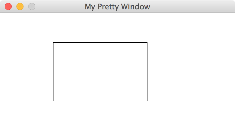 Rectangle in a window