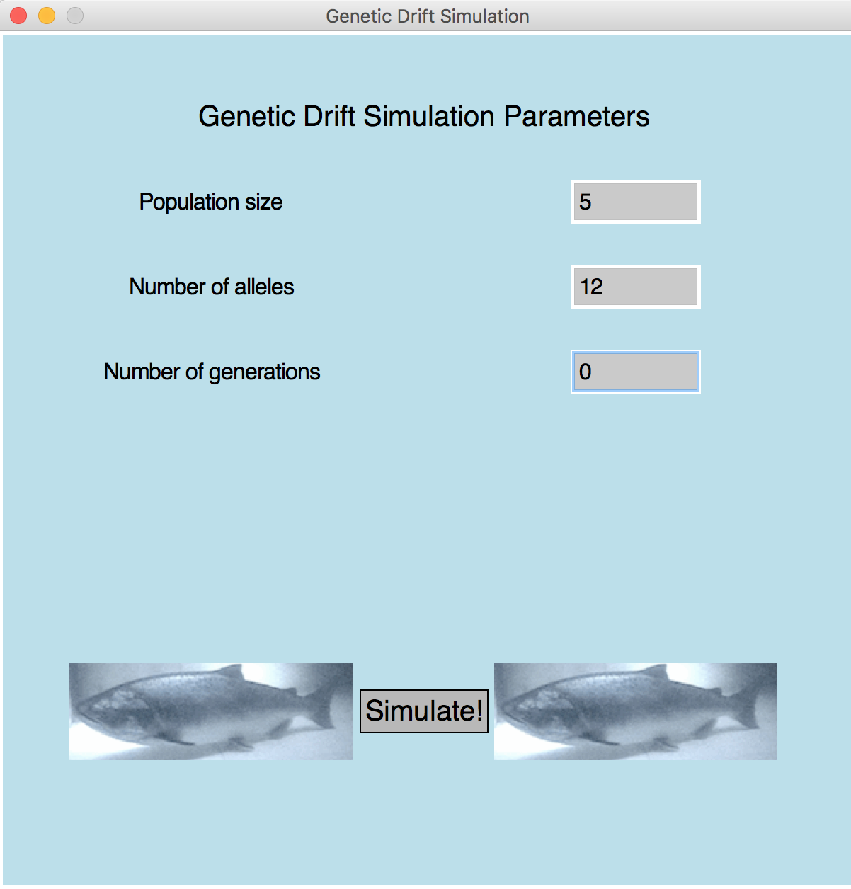 Checking for errors in the three simulation parameters