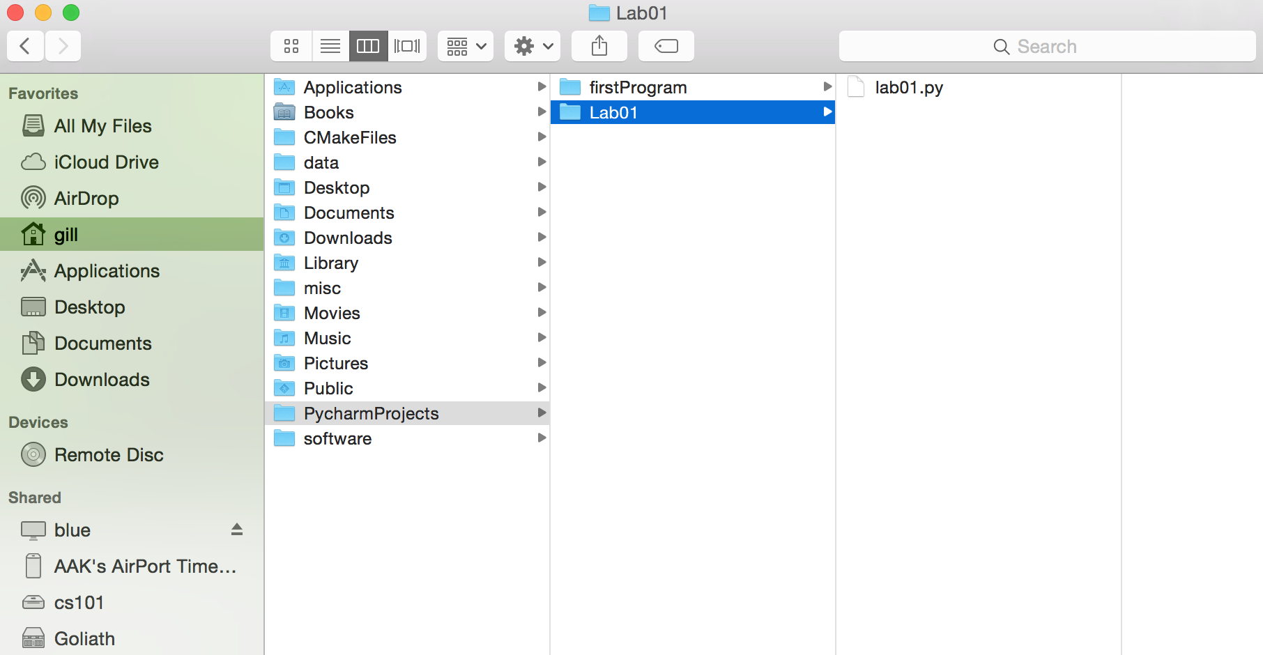 PyCharm path to the program