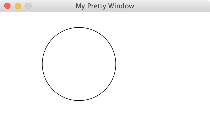 Circle in a window