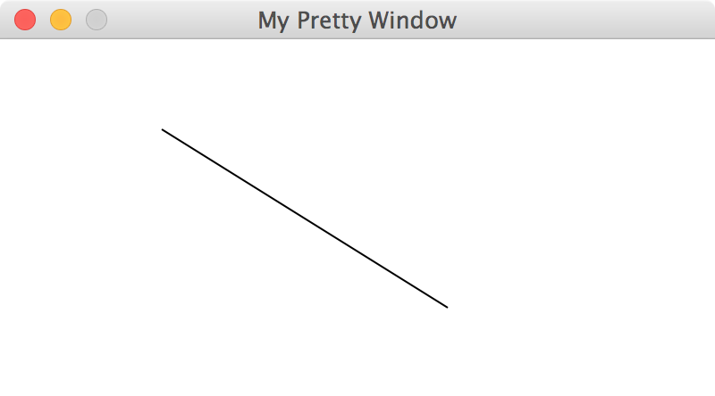 Line in a window