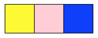 Row of 3 colored boxes: yellow, then pink, then blue